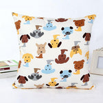 Dog Pattern Pillow Case Cover